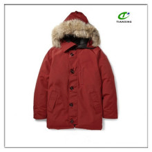 2015 new warm cheap red down-filled men parka